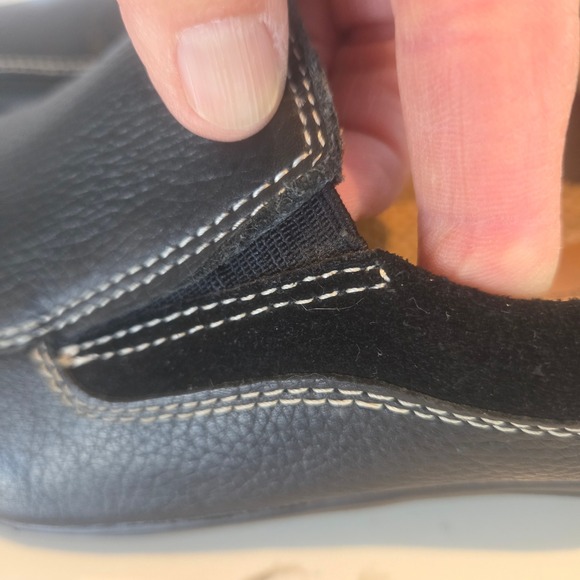 Natural Soul by Naturalizer Leather Slip on Loafers Cushioned Comfort Blk 11 - Picture 4 of 11